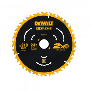 DT20432 Пильный диск Dewalt 210 х 30 - 24 зубьев, по дереву