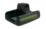 82В Зарядное устройство 2-х секционное  для одновременной зарядки 2-х АКБ  , 8 А G82C2 Greenworks 2939007